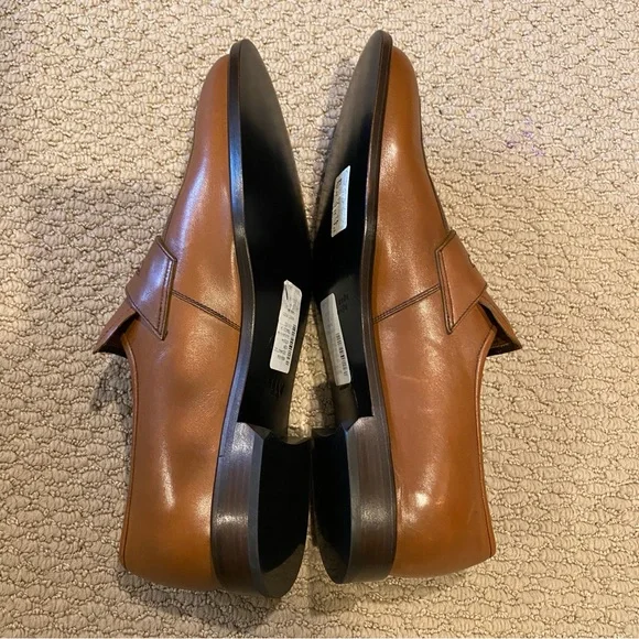 Bally Men’s Salasan Loafers 8.5 EEE Extra Wide Tobacco Brown Calf Leather NWT